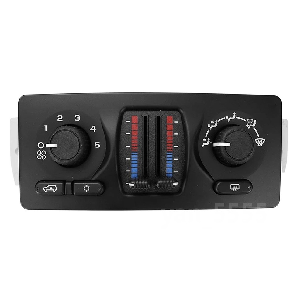 03-06 Silverado Climate Control Module AC Heater Control No Defrost Blue LED