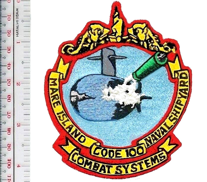 US Navy USN Mare Island Submarine Combat Systems Code 100 Naval Patch NO TARIFF