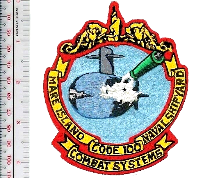US Navy USN Mare Island Submarine Combat Systems Code 100 Naval Shipyard Patch