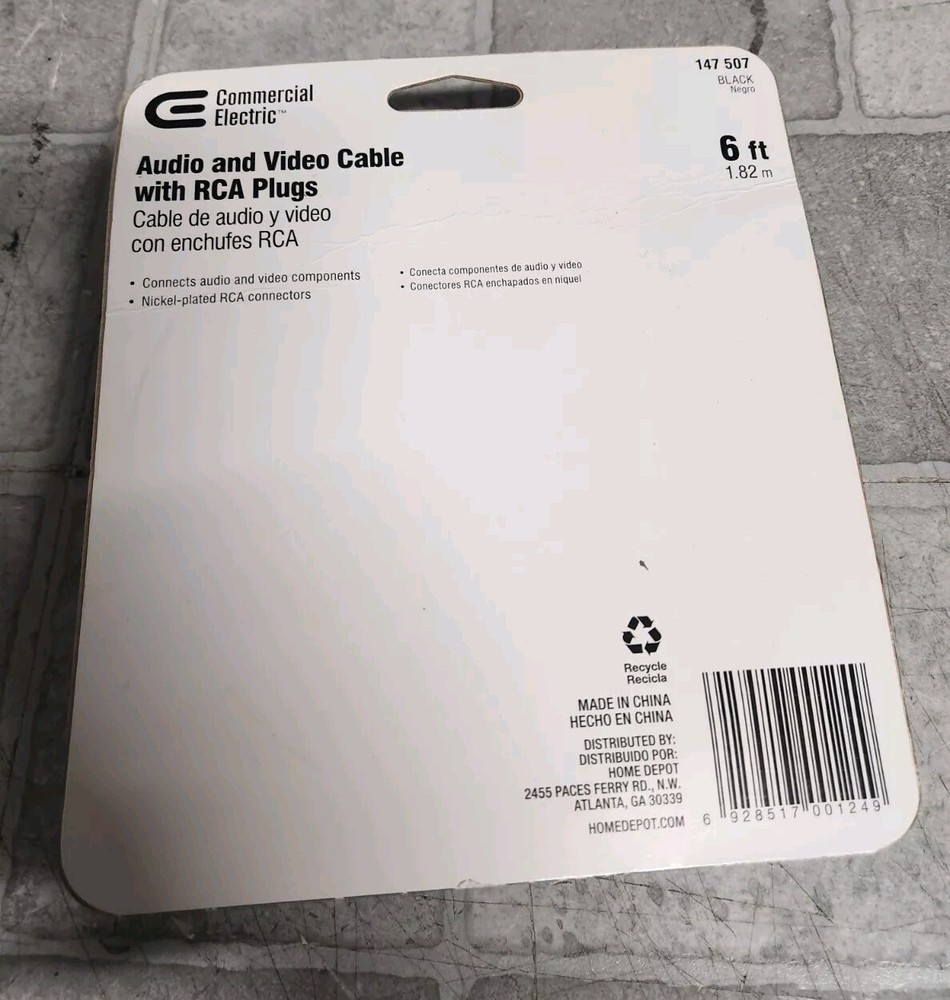 NEW Audio & Video Cable w/RCA Plugs