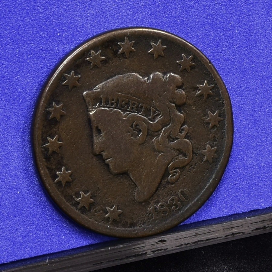 1830 Large Cent - Medium Letters - VG Details, Cleaned (#58885-L)