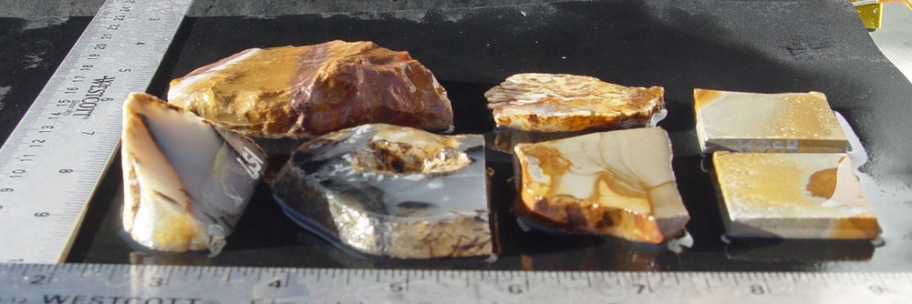 Lapidary Slabs agate jasper Lot 4