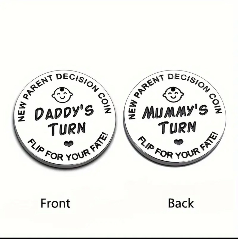 Baby Diaper Change Coin Flip