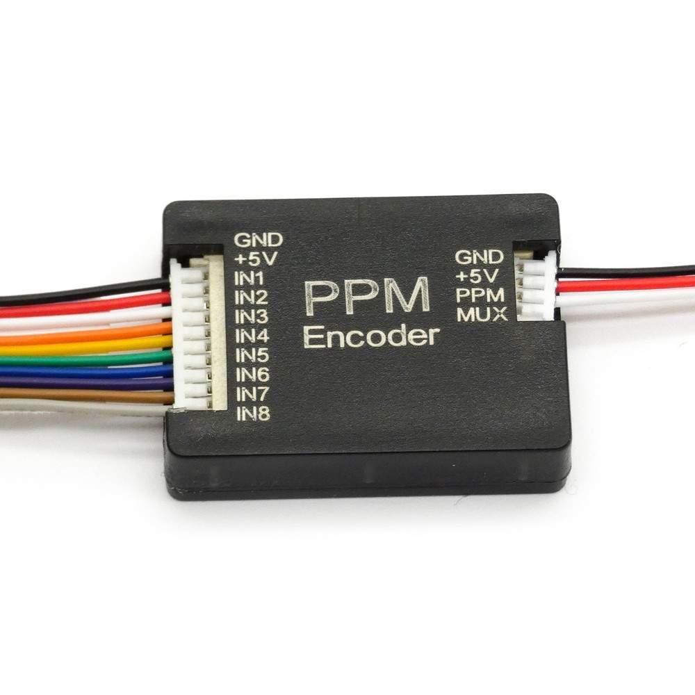 PWM to PPM Encoder V1.0 w/Case for Arduino, Receivers, Flight Controllers & Serv