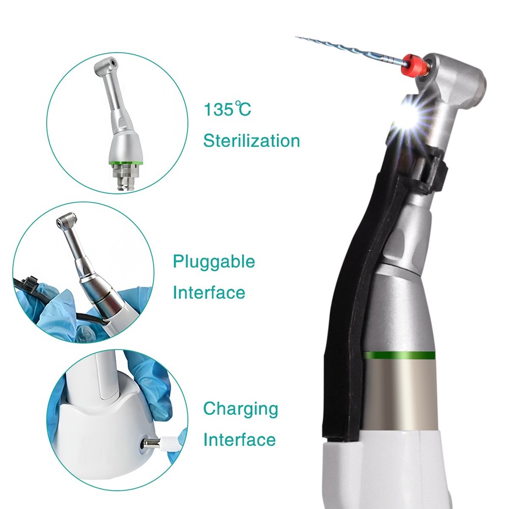 Wireless Endo Motor Handpiece LCD Display Auto Reverse Portable