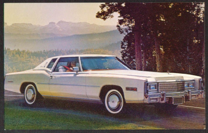 1977 Cadillac Eldorado Coupe advertising postcard