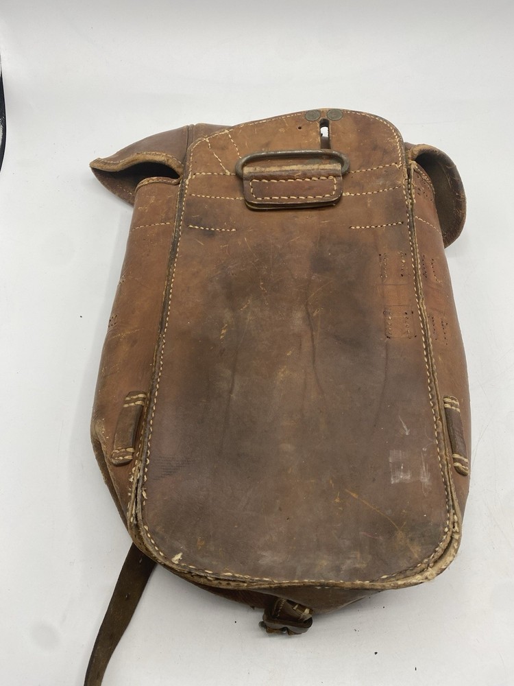 WWII German Leather Cavalry Saddle Bag Bdq. 43 Marked