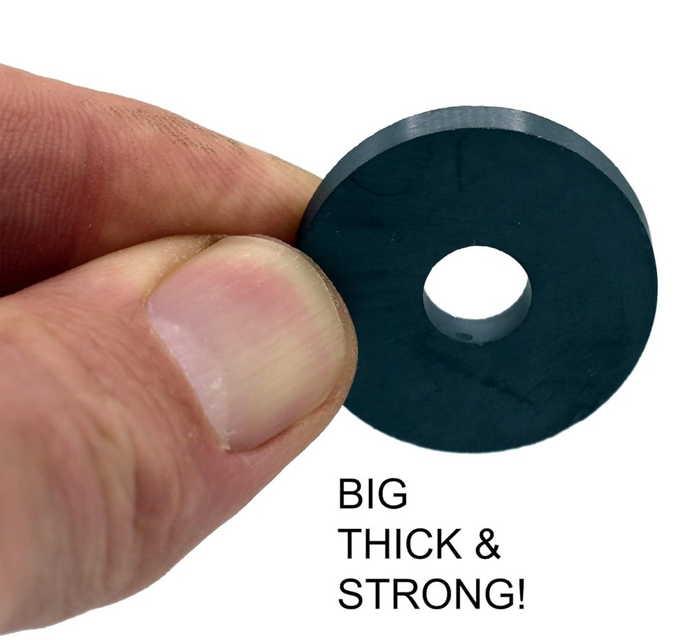 Creative Solutions: 29 Pack 1.25 Inch Ceramic Ring Magnets for Crafts & Projects