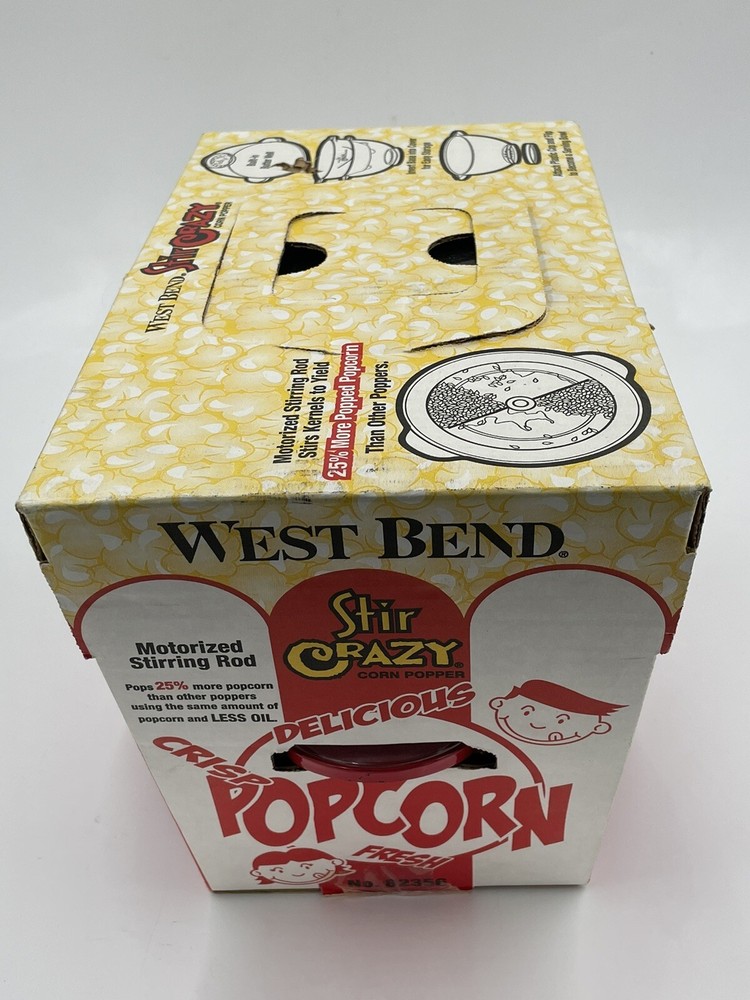 West Bend Stir Crazy centric Popcorn Maker Corn Popper