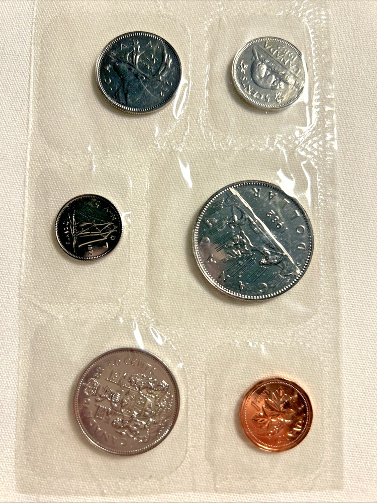 1982 CANADA Proof like Mint Set, Set of 6 Coins