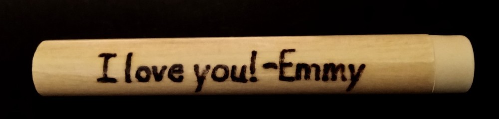 STOCKING STUFFERS 🎅 Personalized Wood-burned Toothpick Holder NAME, INITIALS..