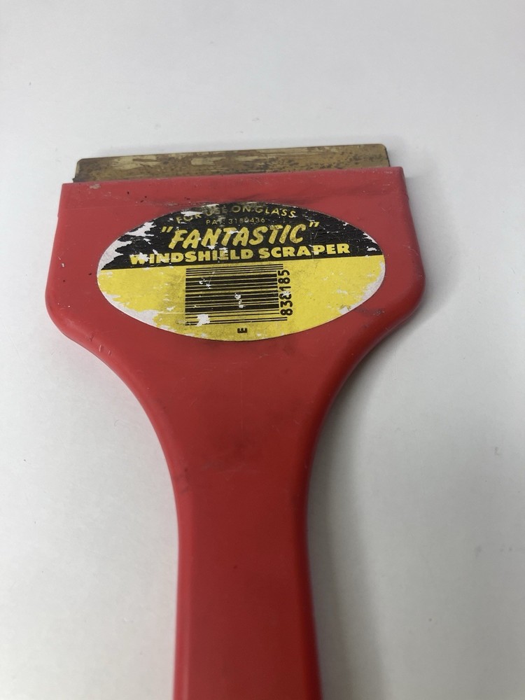 Fantastic Windshield Ice Scraper Red Color Used Condition