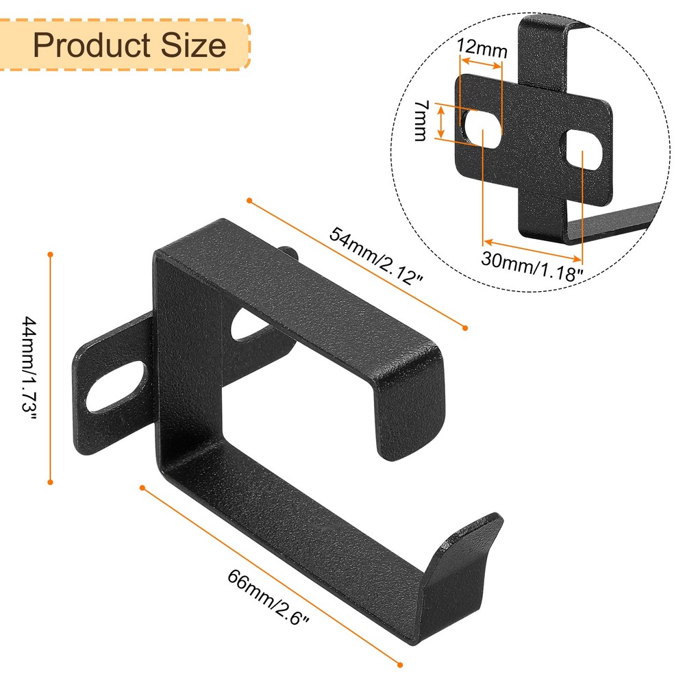 5 Set Server Rack Cable Management D Ring Hooks Wire Organizer Cable Mount