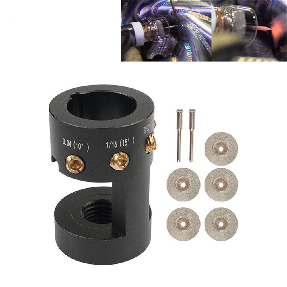 TIG Welding Tungsten Electrode Sharpener/Grinder Multi-Angle Offsets Head Tool
