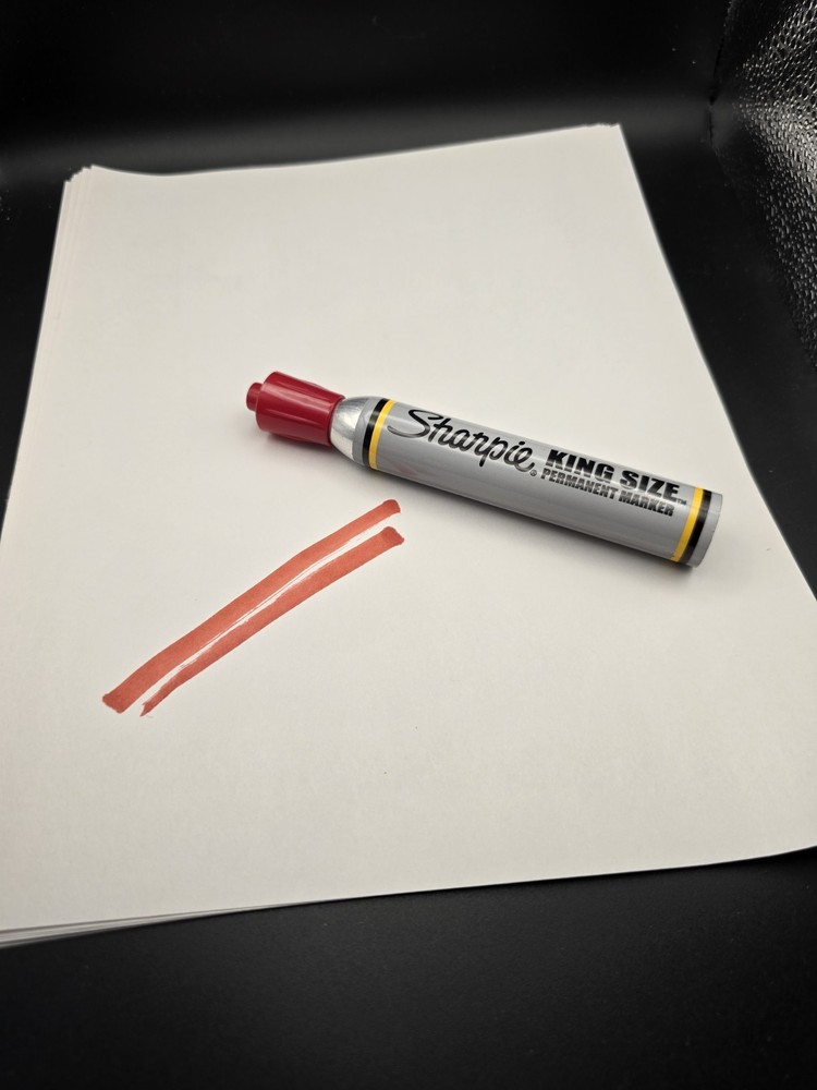 Vintage Sharpie King Size Red Permanent Marker