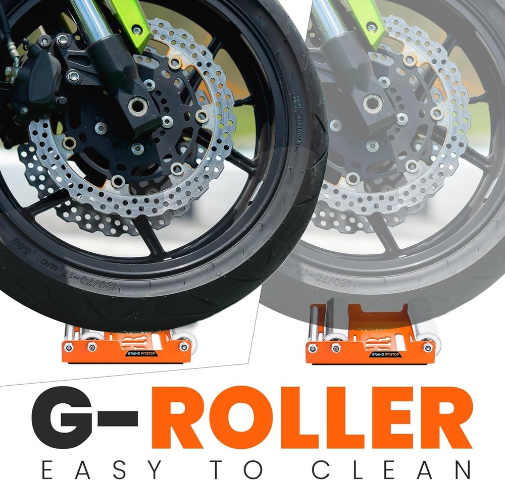 Grand Pitstop Motorcycle Wheel Cleaning Stand - Paddock Stand Replacement - Whee