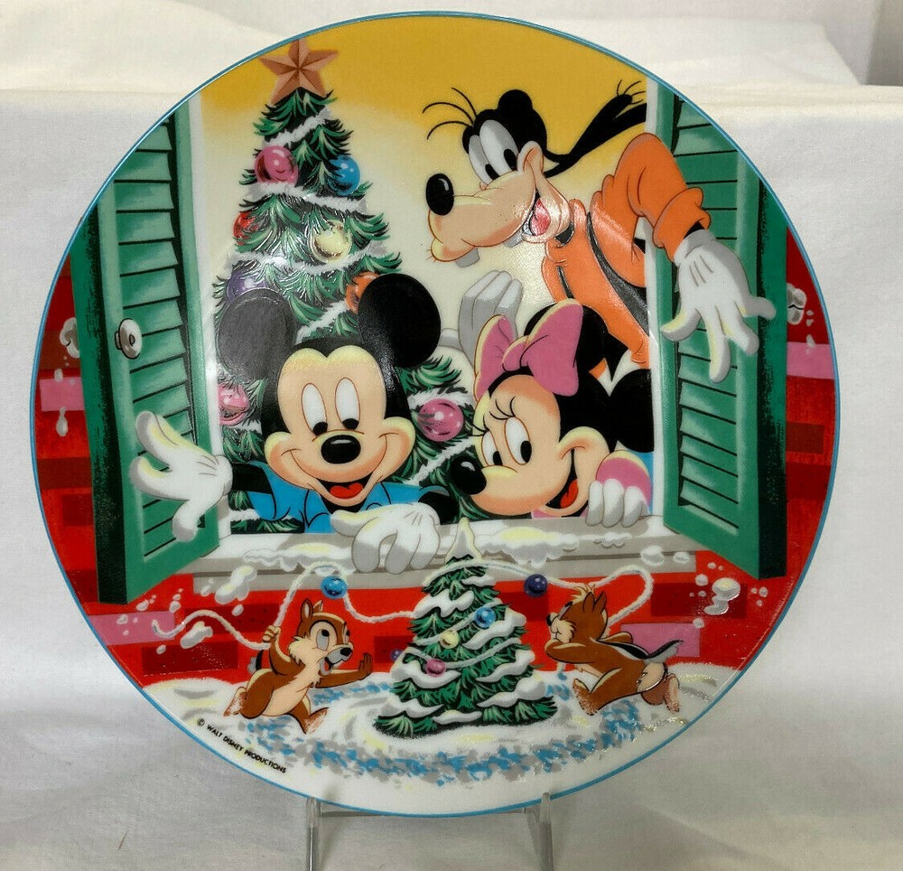 Disney 1986 Christmas " Tree for Two" Proof plate
