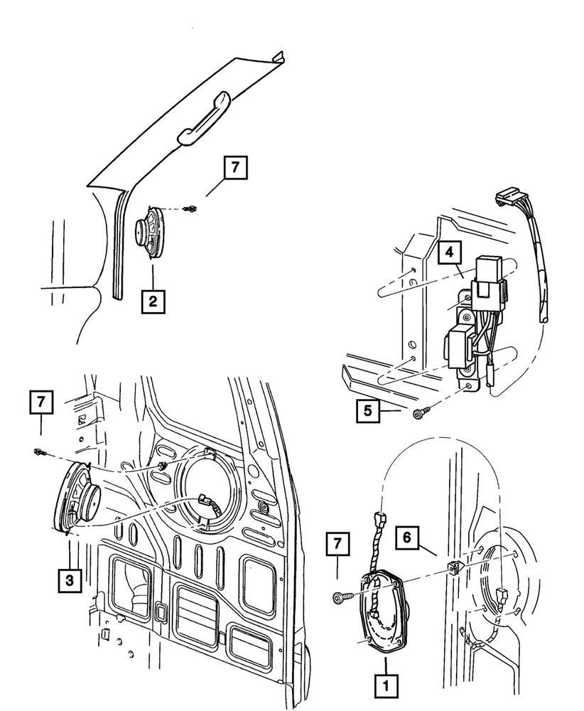 Genuine Mopar Speaker 56020372AB