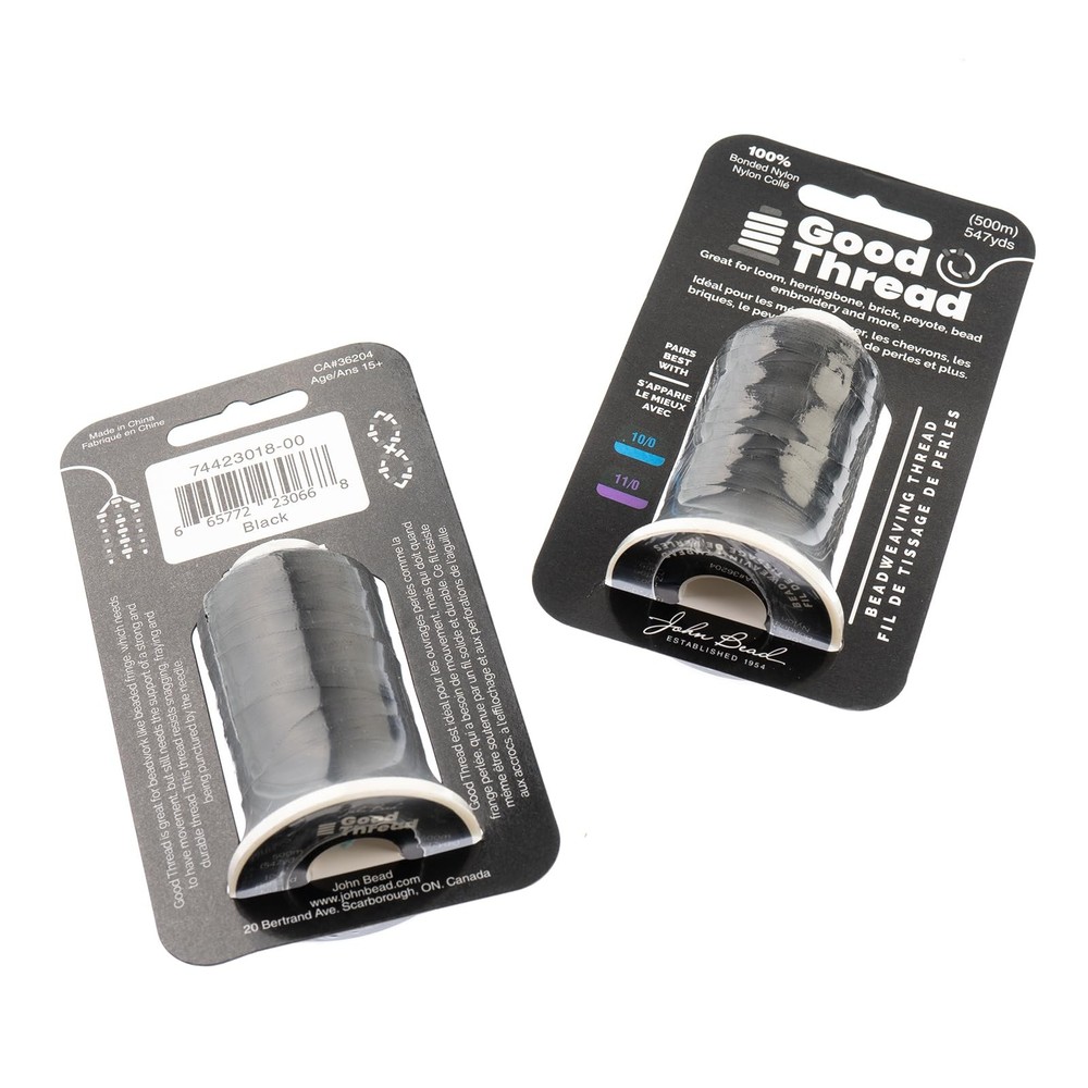 Good Thread 500m Spool Black Bonded