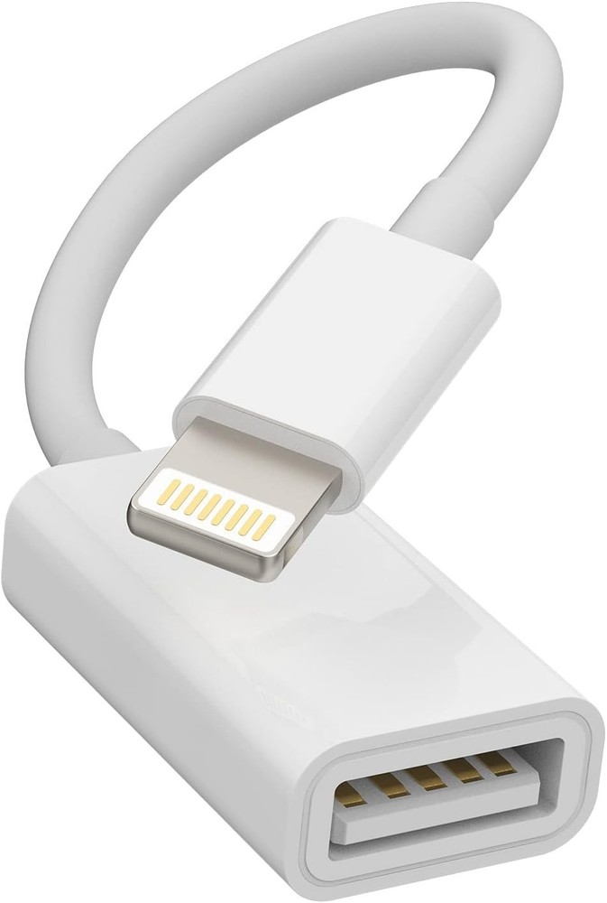 Lightning to USB OTG Adapter for iPhone iPad Camera Card Reader MIDI Hub