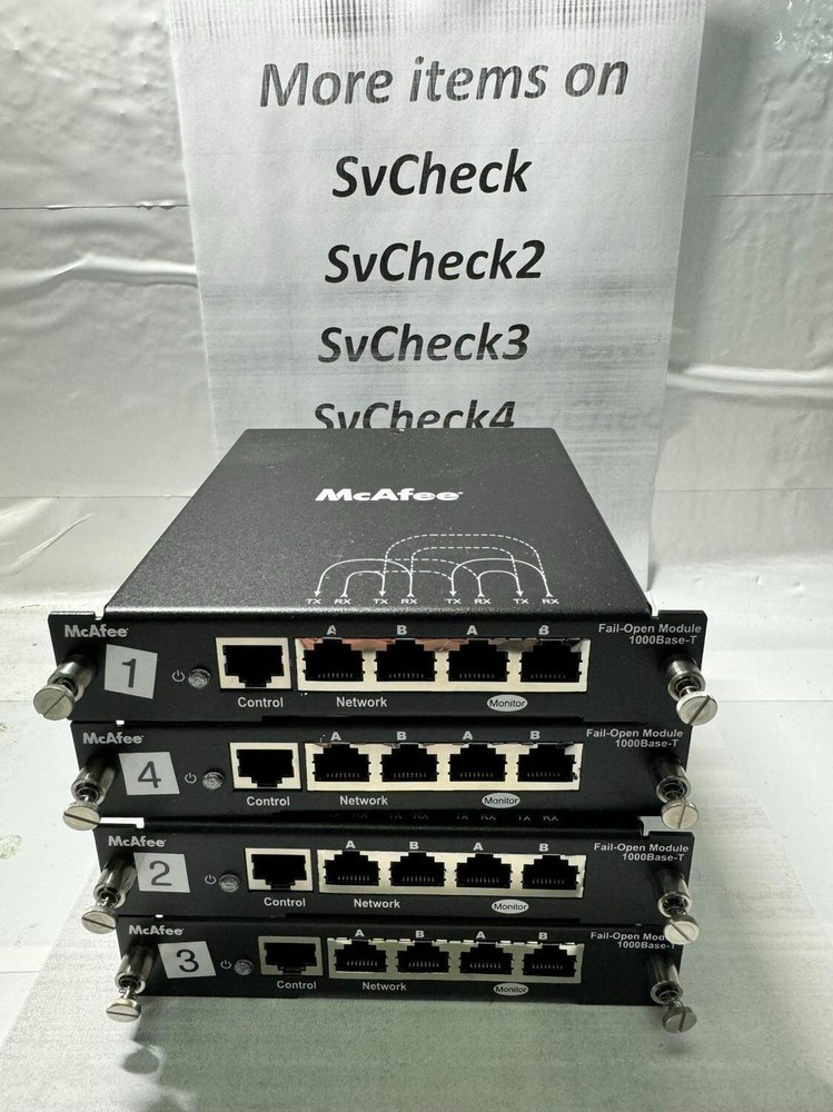 Mcafee Fail-Open Module 1000Base-T Ethernet Control Network Monitor