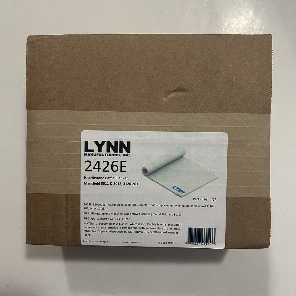 Lynn Manufacturing Hearthstone Baffle Blanket 2426E new