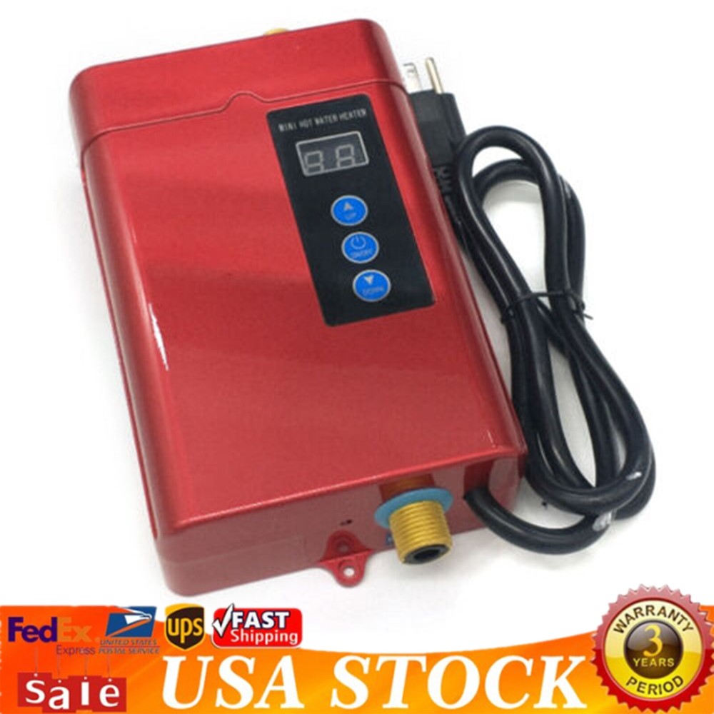 3000W Electric Under Counter Instant Hot Water Heater Mini Tankless Water Heater