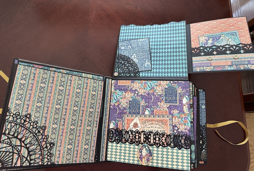 Handmade Album Using Graphic 45 Midnight Masquerade