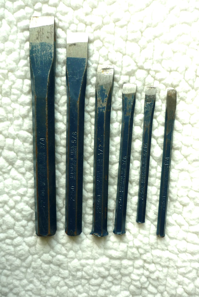 Vintage Hargrave cold Chisel Set 6 Pcs