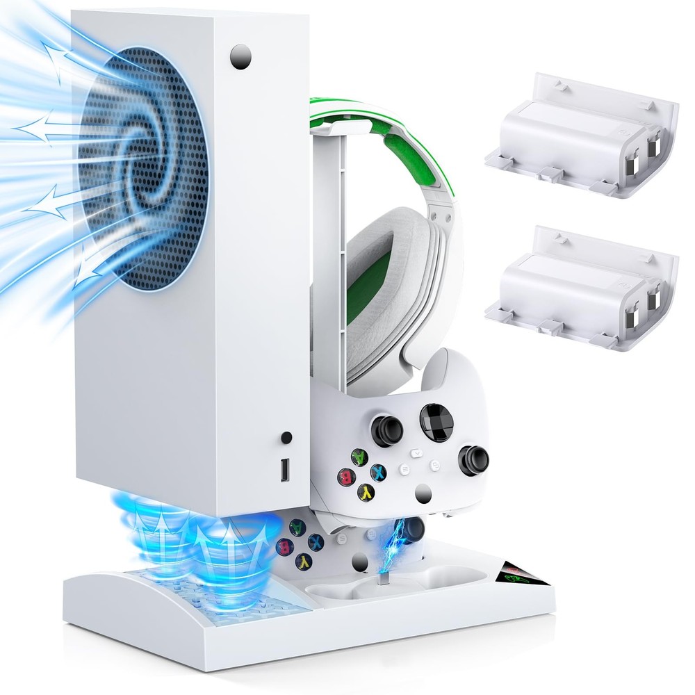 Vertical Cooling Stand Charging Station for Xbox Series S Console & Controller