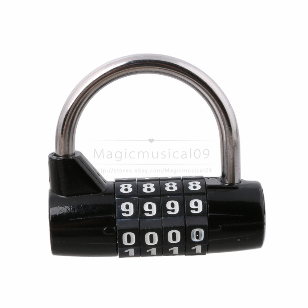 4 Digit Number Secure Combination Lock Password Gym Padlock