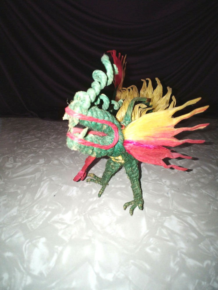 DRAGON HAND MADE FROM HEMP MULTI COLOR DRAGON