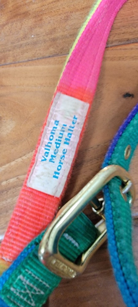 Rainbow Halter Medium Nylon Valhoma Horse Tack