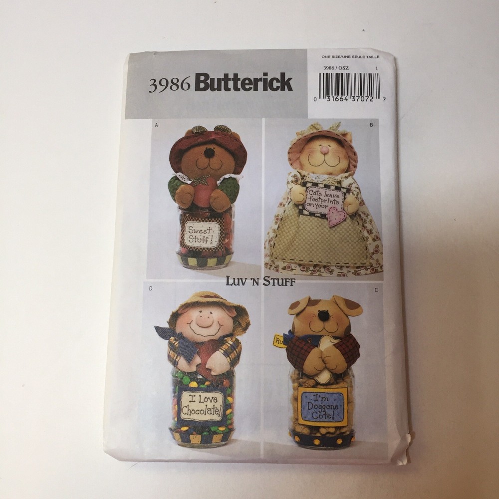 Butterick 3986 Jar Covers