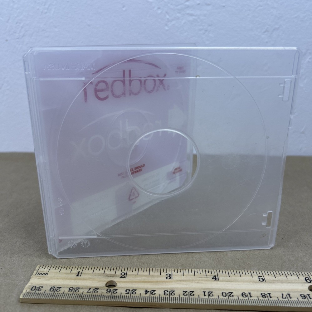 1 Empty Redbox CD/DVD/Blu-ray Disc Case Hard Plastic RARE OOP