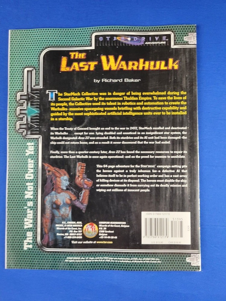 Star Drive The Last Warhulk Adventure Module - Alternity