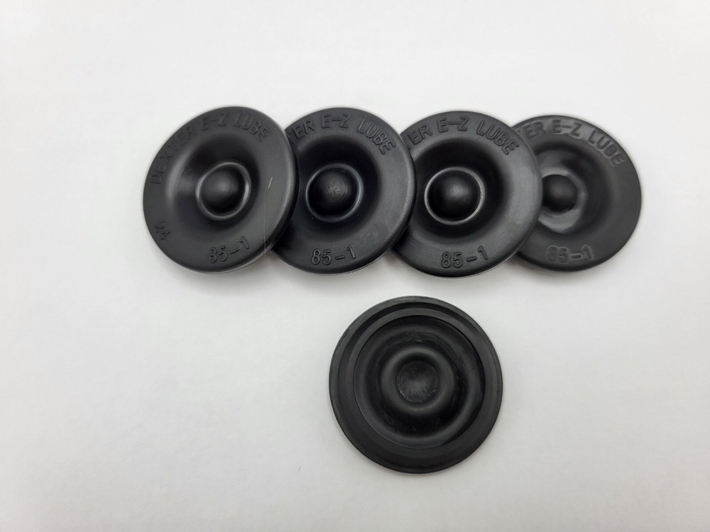 5 Pack GENUINE DEXTER EZ Lube Grease Cap Rubber Plug Rubber Insert Trailer Axle