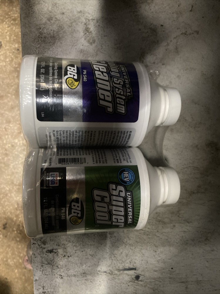 BG 2 Part Coolant Conditioner Additive & Cleaner