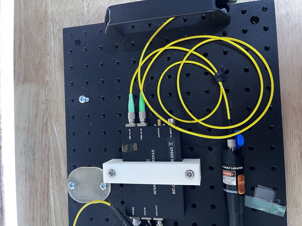 Fiber Optic Interferometer Test System w/ Visual Fault Locator