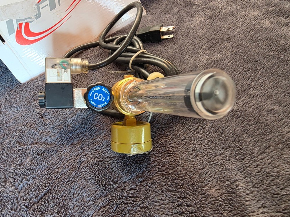 Infinity CO2 Regulator Hydroponics Emitter System with Solenoid Valve Flowmeter