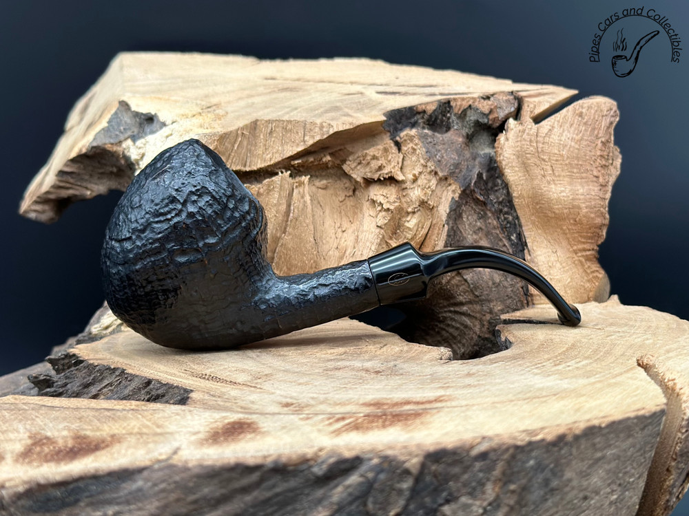 John Aylesbury 9162 Sandblasted Bent Egg Smoking Pipe