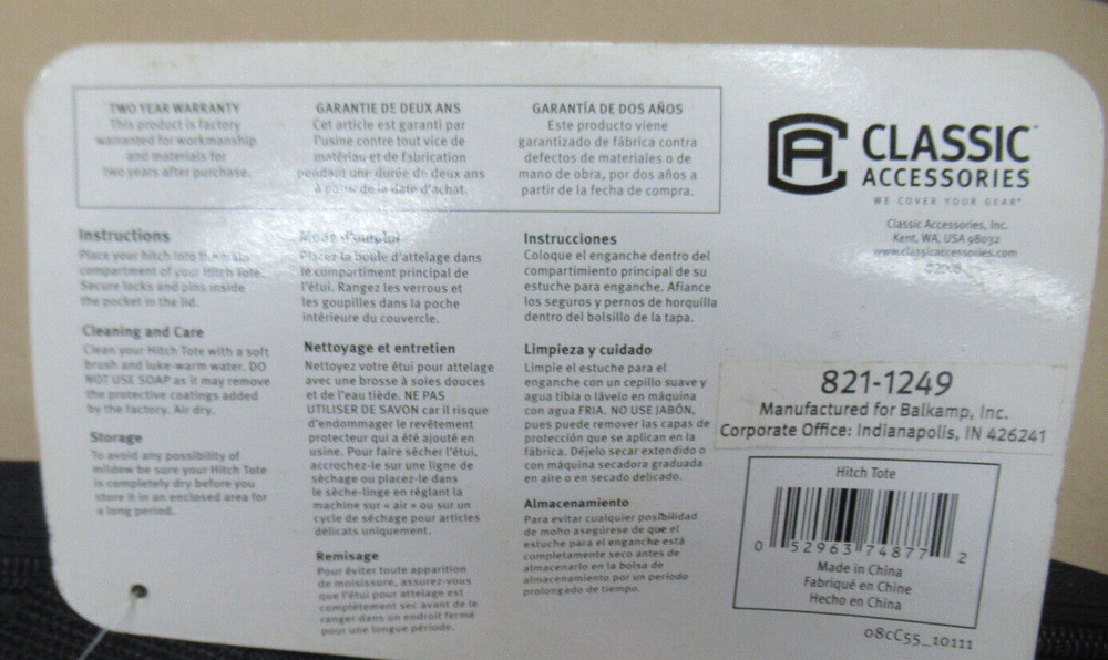 CLASSIC HITCH TOTE 74877