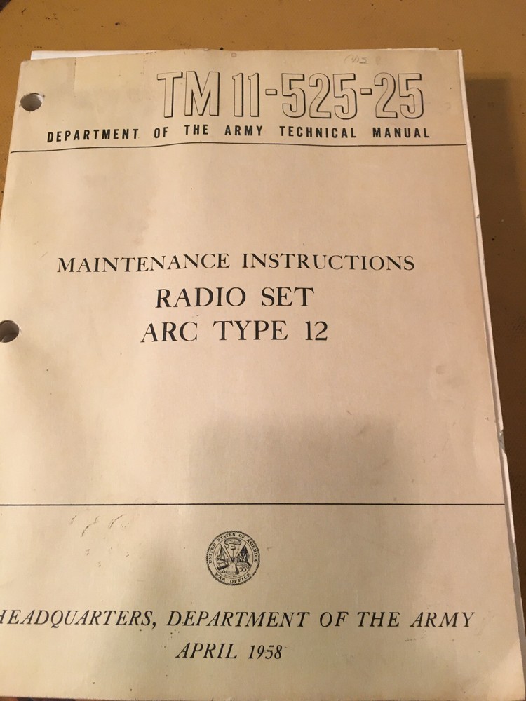 Radio Set ARC Type 12 Service Manual