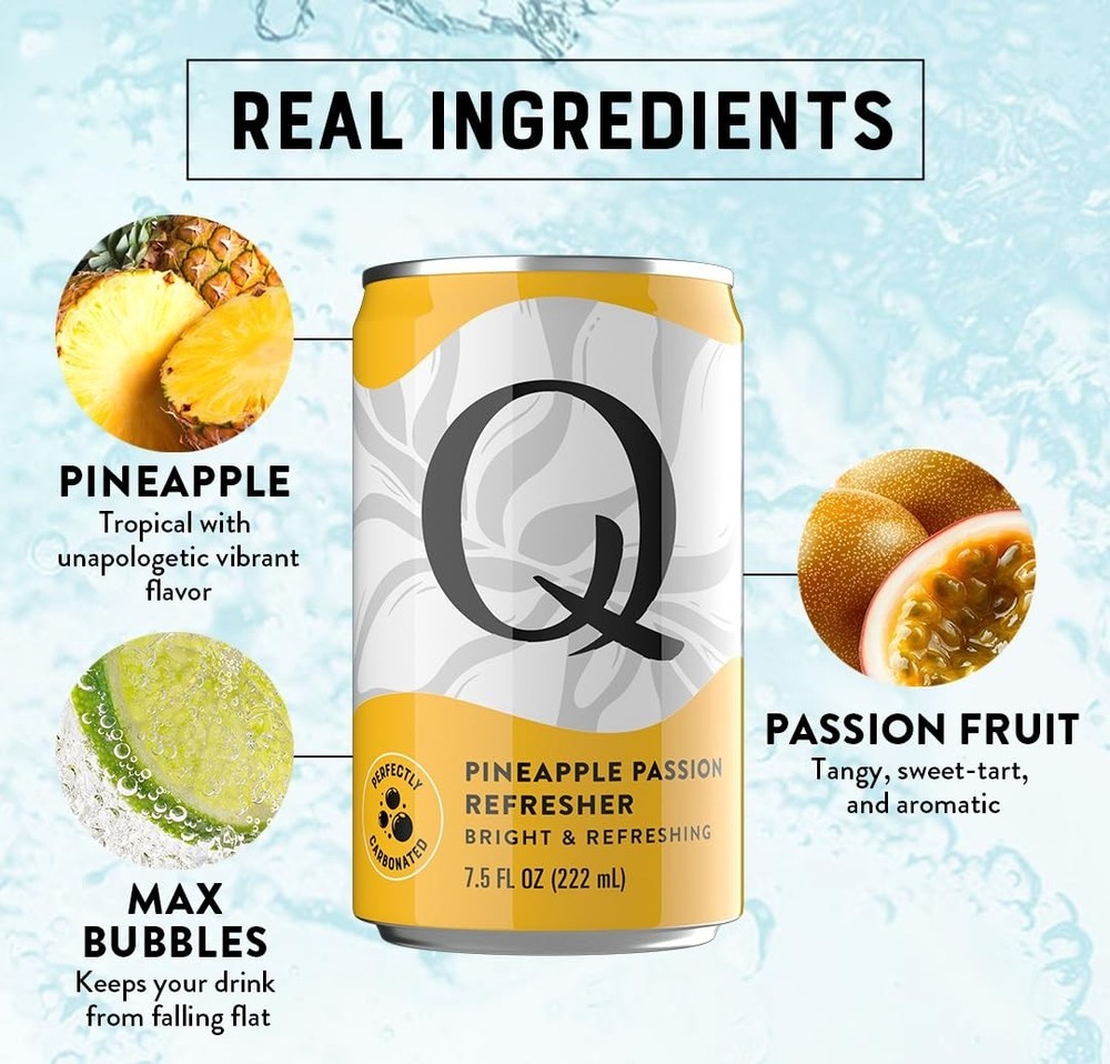 Delicious 8-Pack Q Refreshers – Sparkling Hydration with Electrolytes & Flavor