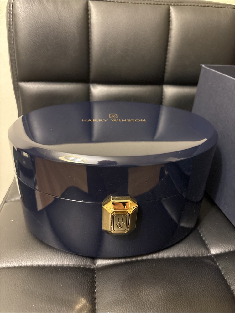Authentic Harry Winston watch Box Case Inner Outer Cloth Full Set