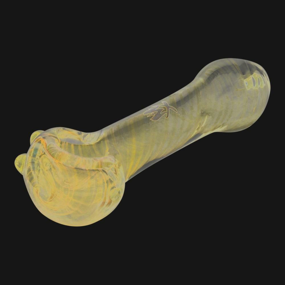 Mathematix Glass - Illuminati Striped UV Reactive Spoon Pipe
