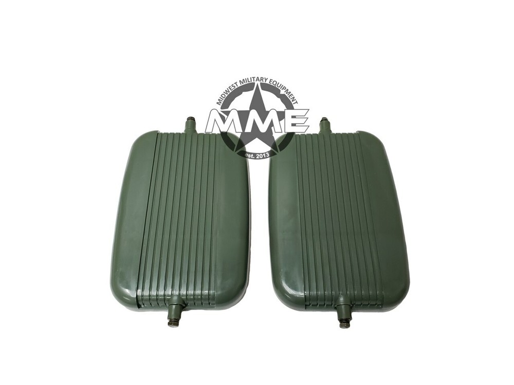 Pair Replacement LH and RH Dual Mirror Head for HMMWV Humvee (GREEN)
