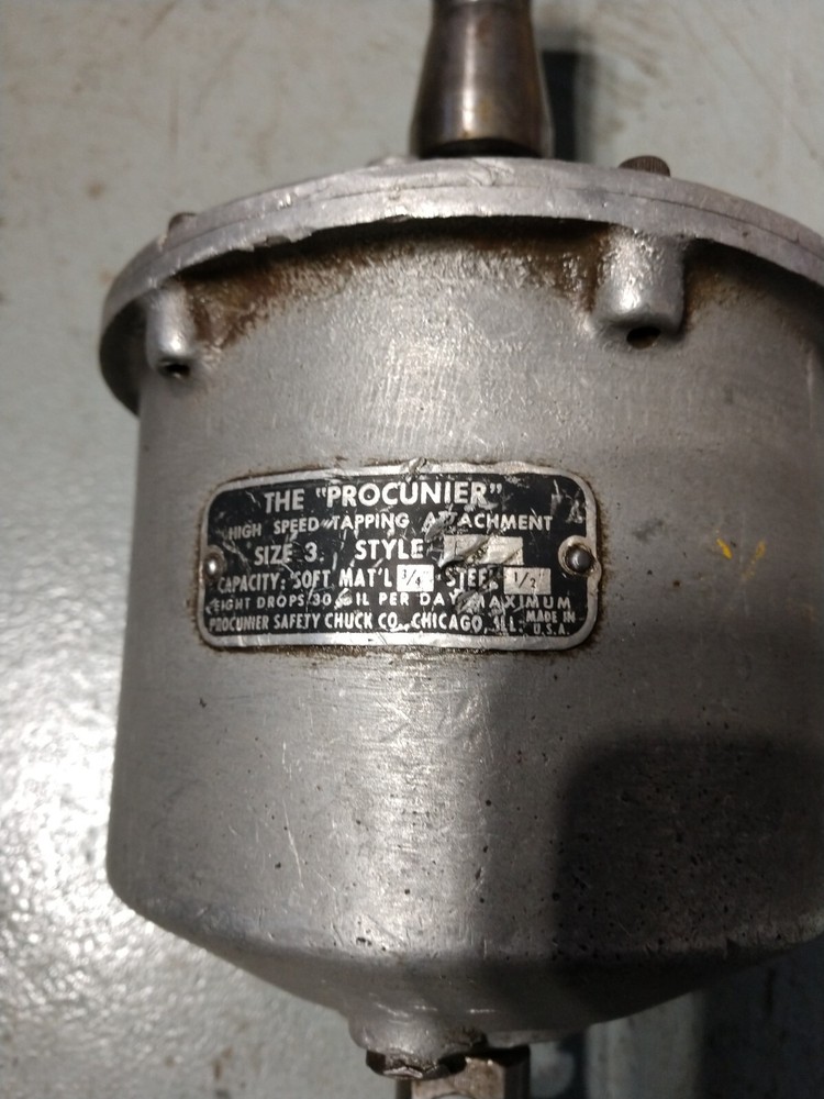 Genuine Procunier Size 3 Style E Tapping Attachment , Head MADE IN USA Tapper