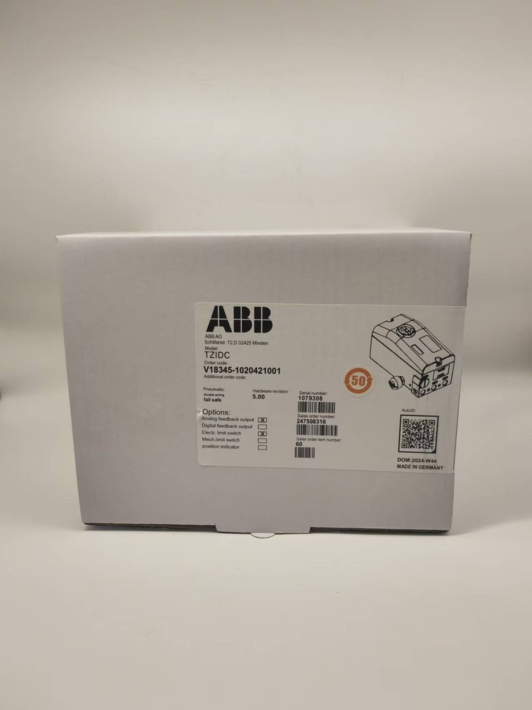 1PCS NEW ABB Valve Positioner V18345-1020421001