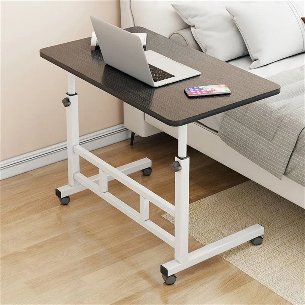 Mobile Laptop Desk Adjustable Height Table Portable Side Table Computer Stand
